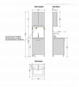 Шкаф с мойкой (профиль)